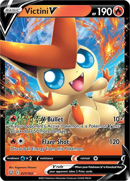 Victini V - SWSH05: Battle Styles Pokémon trading card