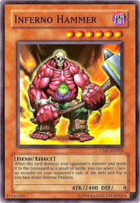 Inferno Hammer (Capsule Monster Coliseum) - Yu-Gi-Oh! Video Game Promotional Cards (VDP) #CMC-EN002 - Super Rare YuGiOh Trading Card