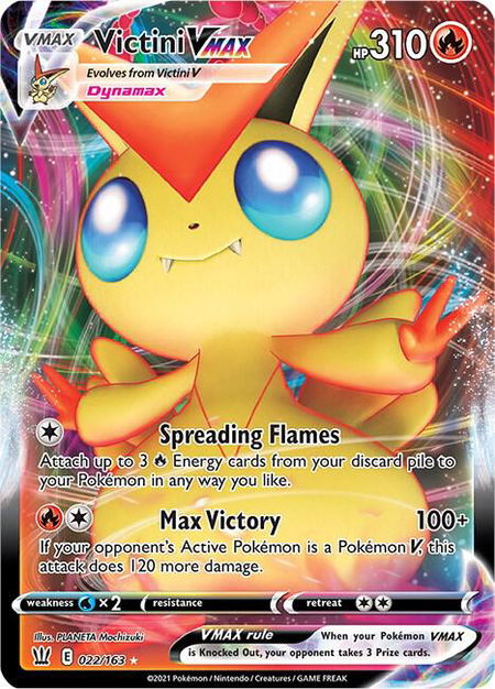 Victini VMAX - SWSH05: Battle Styles Pokémon trading card