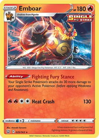 Emboar - SWSH05: Battle Styles (SWSH05) #025/163 - Holo Rare Pokémon Trading Card