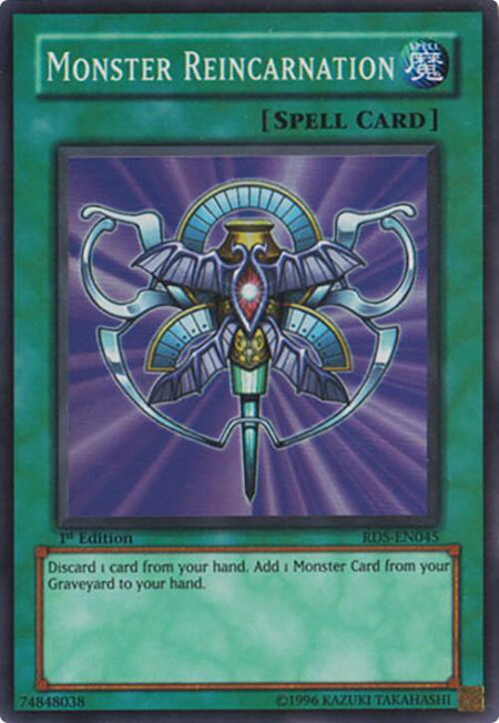 Monster Reincarnation - Rise of Destiny YuGiOh trading card