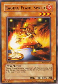 Raging Flame Sprite - Rise of Destiny (RDS) #RDS-EN020 - Common / Short Print YuGiOh Trading Card