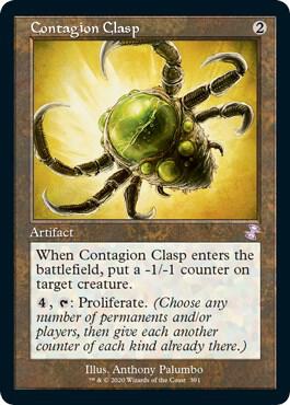 Contagion Clasp - Time Spiral: Remastered Magic: The Gathering trading card
