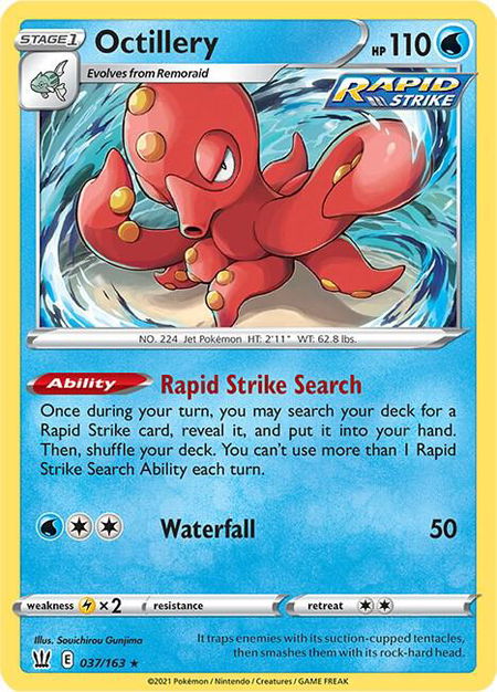 Octillery - SWSH05: Battle Styles Pokémon trading card
