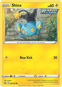 Shinx - SWSH05: Battle Styles (SWSH05) #046/163 - Common Pokémon Trading Card