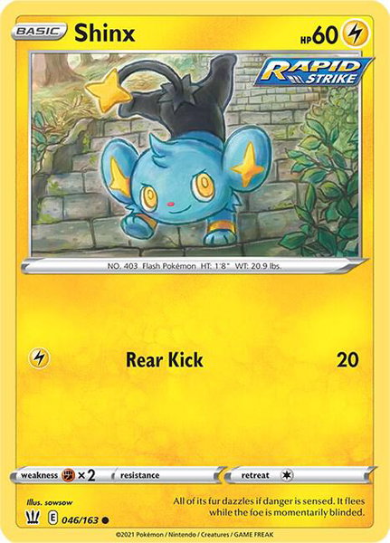 Shinx - SWSH05: Battle Styles Pokémon trading card