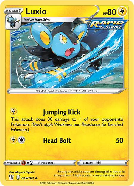 Luxio - SWSH05: Battle Styles Pokémon trading card