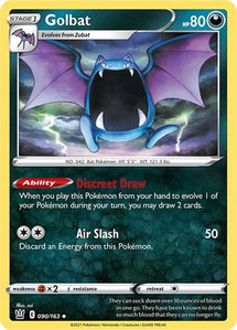 Golbat - SWSH05: Battle Styles (SWSH05) #090/163 - Uncommon Pokémon Trading Card
