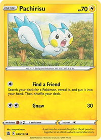 Pachirisu - SWSH05: Battle Styles (SWSH05) #049/163 - Common Pokémon Trading Card