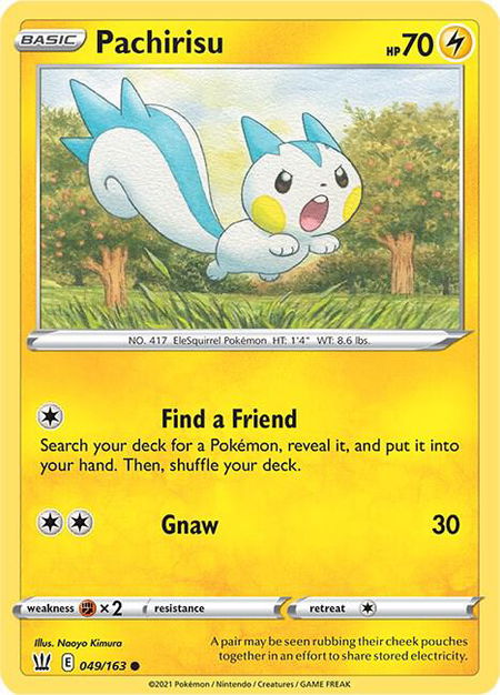 Pachirisu - SWSH05: Battle Styles Pokémon trading card