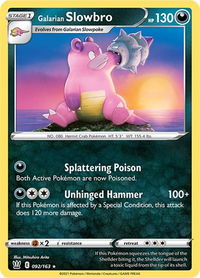 Galarian Slowbro - SWSH05: Battle Styles (SWSH05) #092/163 - Rare Pokémon Trading Card