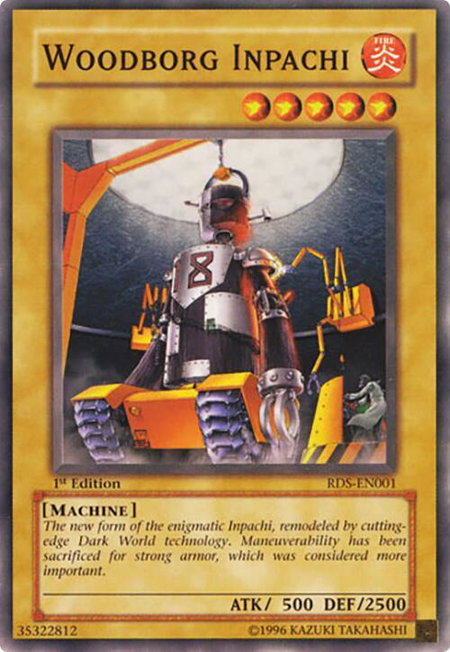 Woodborg Inpachi - Rise of Destiny YuGiOh trading card