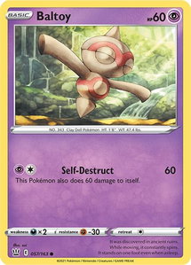 Baltoy - SWSH05: Battle Styles (SWSH05) #057/163 - Common Pokémon Trading Card