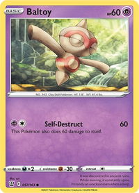 Baltoy - SWSH05: Battle Styles (SWSH05) #057/163 - Common Pokémon Trading Card