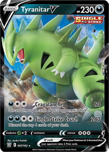 Tyranitar V - SWSH05: Battle Styles (SWSH05) #097/163 - Ultra Rare Pokémon Trading Card