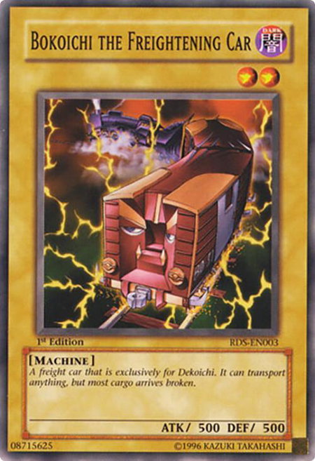 Bokoichi the Freightening Car - Rise of Destiny YuGiOh trading card
