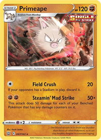 Primeape - SWSH05: Battle Styles (SWSH05) #067/163 - Rare Pokémon Trading Card