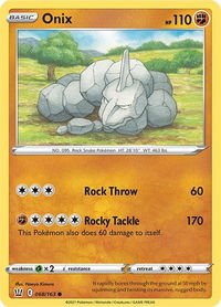 Onix - SWSH05: Battle Styles (SWSH05) #068/163 - Common Pokémon Trading Card