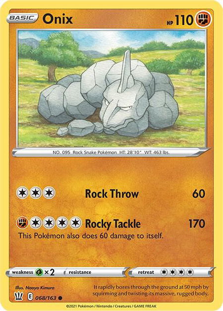 Onix - SWSH05: Battle Styles Pokémon trading card