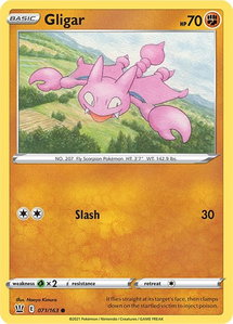 Gligar - SWSH05: Battle Styles (SWSH05) #071/163 - Common Pokémon Trading Card