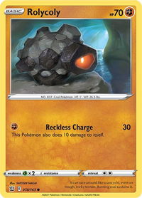 Rolycoly - SWSH05: Battle Styles (SWSH05) #078/163 - Common Pokémon Trading Card