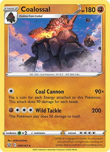 Coalossal - SWSH05: Battle Styles (SWSH05) #080/163 - Holo Rare Pokémon Trading Card