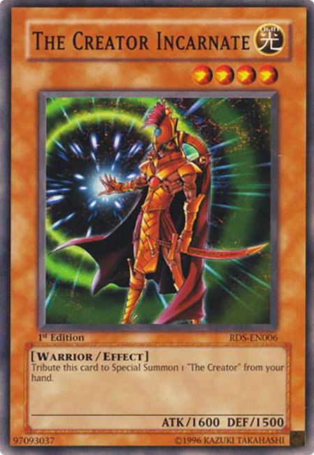 The Creator Incarnate trading card from Rise of Destiny The Creator Incarnate - Rise of Destiny YuGiOh trading card