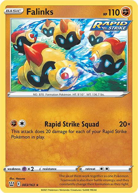 Falinks - SWSH05: Battle Styles Pokémon trading card