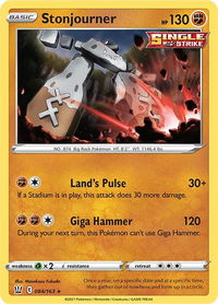 Stonjourner - SWSH05: Battle Styles (SWSH05) #084/163 - Rare Pokémon Trading Card