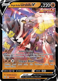 Single Strike Urshifu V - SWSH05: Battle Styles (SWSH05) #085/163 - Ultra Rare Pokémon Trading Card