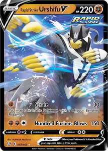 Rapid Strike Urshifu V - SWSH05: Battle Styles (SWSH05) #087/163 - Ultra Rare Pokémon Trading Card