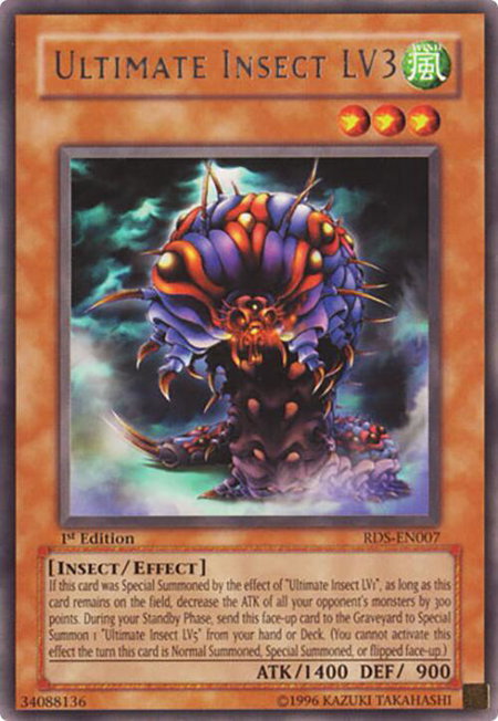 Ultimate Insect LV3 - Rise of Destiny YuGiOh trading card