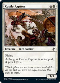 Castle Raptors - Time Spiral: Remastered (TSR) #12 - Common Magic: The Gathering Trading Card