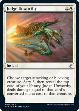 Judge Unworthy trading card from Time Spiral: Remastered Judge Unworthy - Time Spiral: Remastered Magic: The Gathering trading card
