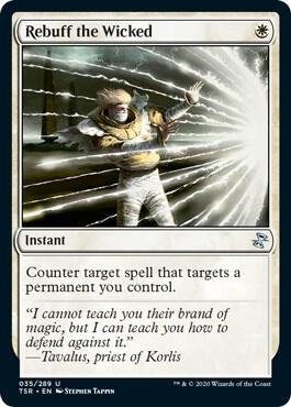 Rebuff the Wicked trading card from Time Spiral: Remastered Rebuff the Wicked - Time Spiral: Remastered Magic: The Gathering trading card