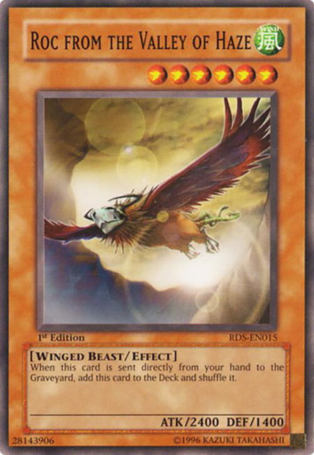 Roc from the Valley of Haze - Rise of Destiny YuGiOh trading card