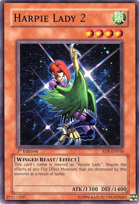 Harpie Lady 2 - Rise of Destiny YuGiOh trading card