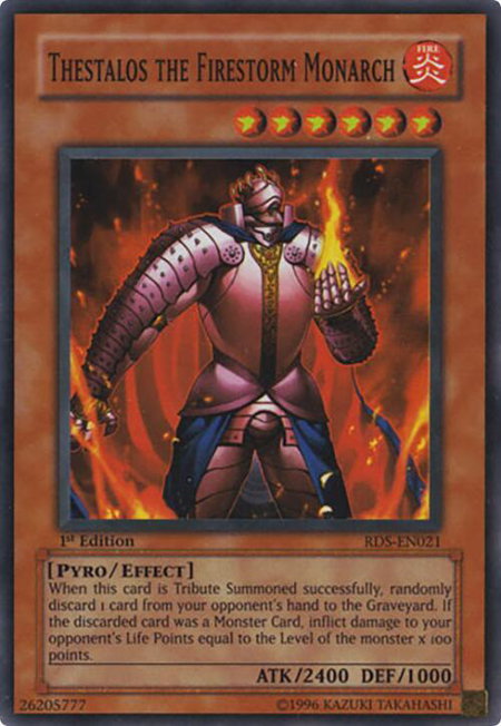 Thestalos the Firestorm Monarch - Rise of Destiny YuGiOh trading card