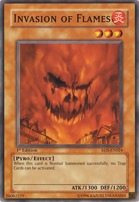 Invasion of Flames - Rise of Destiny YuGiOh trading card