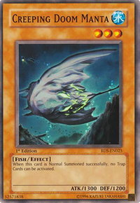 Creeping Doom Manta - Rise of Destiny (RDS) #RDS-EN025 - Common / Short Print YuGiOh Trading Card