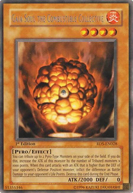Gaia Soul the Combustible Collective - Rise of Destiny YuGiOh trading card