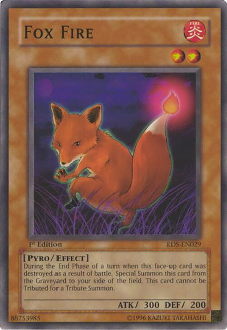 Fox Fire - Rise of Destiny YuGiOh trading card