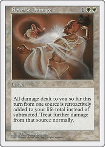 Reverse Damage - Fifth Edition (5ED) #55 - Rare Magic: The Gathering Trading Card