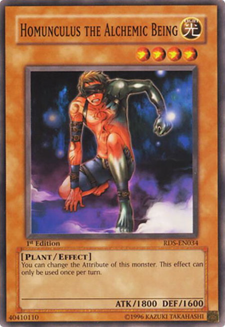 Homunculus the Alchemic Being - Rise of Destiny YuGiOh trading card