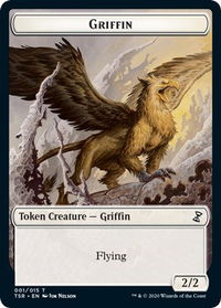 Griffin Token - Time Spiral: Remastered (TSR) #1 - Token Magic: The Gathering Trading Card