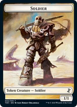 Soldier Token - Time Spiral: Remastered Magic: The Gathering trading card