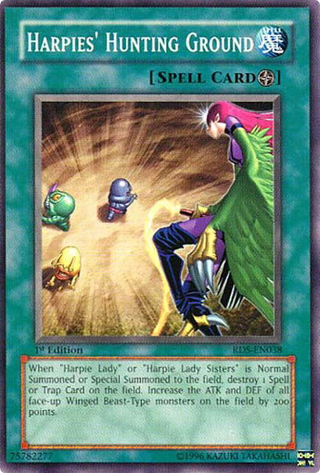 Harpies' Hunting Ground - Rise of Destiny YuGiOh trading card
