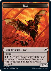 Bat Token - Time Spiral: Remastered (TSR) #4 - Token Magic: The Gathering Trading Card