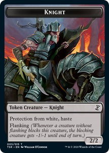 Knight Token - Time Spiral: Remastered (TSR) #5 - Token Magic: The Gathering Trading Card