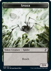 Spider Token - Time Spiral: Remastered (TSR) #6 - Token Magic: The Gathering Trading Card